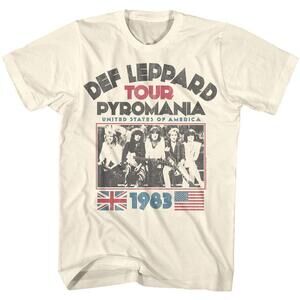 Def Leppard Rock Band T Shirts - 1983 Usa Pyromania Tour
